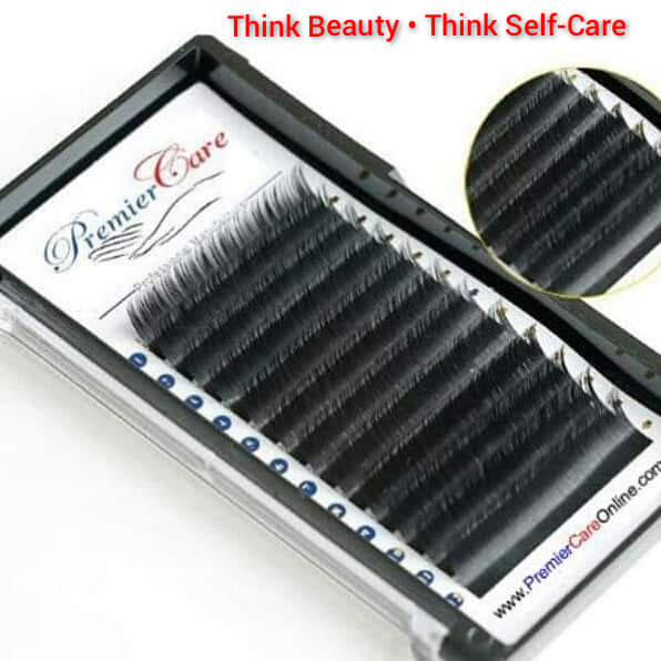 PremierCare Individual Eyelash Extensions. These elegant lashes are 0.15 in thickness. This mix tray contains 10mm, 11mm, 12mm and 13mm. Premier quality at a fraction of the price. These lashes creates a natural and attractive look.